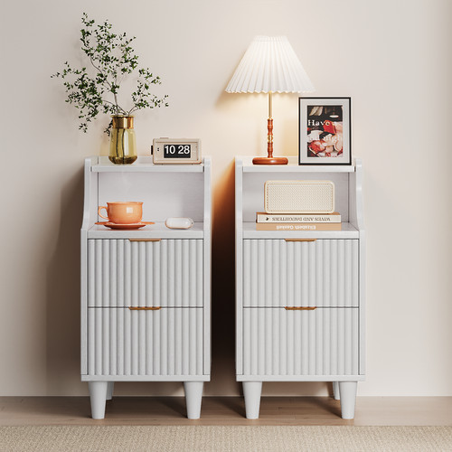 Wooden narrow nightstand - narrow,