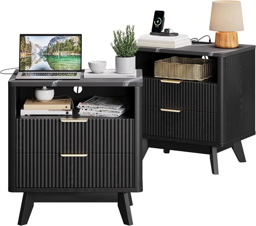 Mid century modern bedside - mid-century,