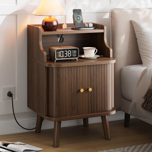 Mid century modern nightstand - modern,