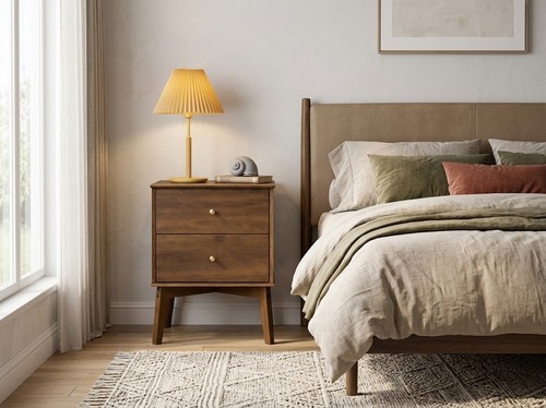 Mid century nightstand - mid-century, nightstand,