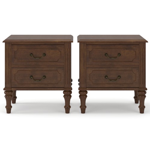 Farmhouse nightstand walnut - farmhouse, 2