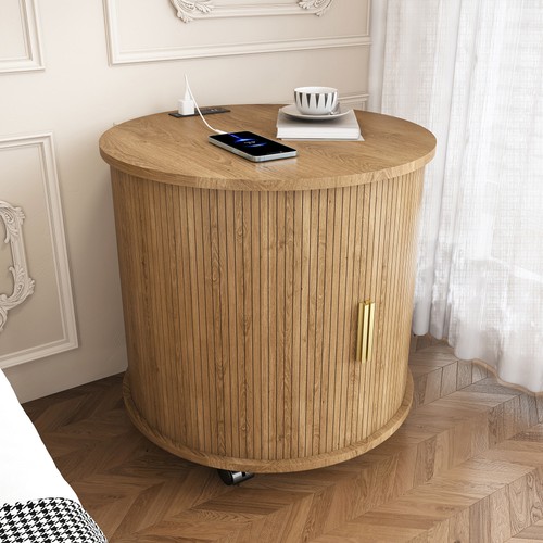 Cylinder nightstand with - cylinder,